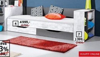 Postel, 204x75x94 cm