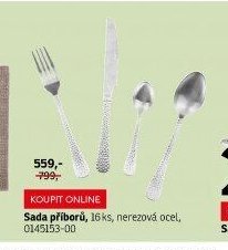 Sada příborů, 16 ks, nerezová ocel