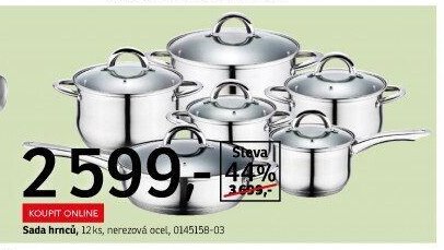 Sada hrnců, 12 ks, nerezová ocel