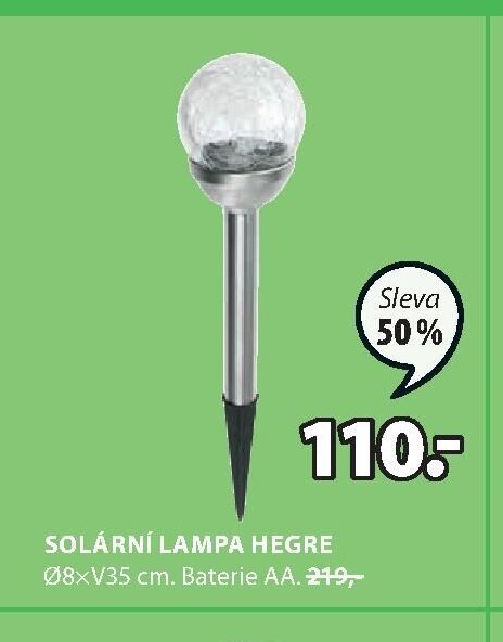SOLÁRNÍ LAMPA HEGRE