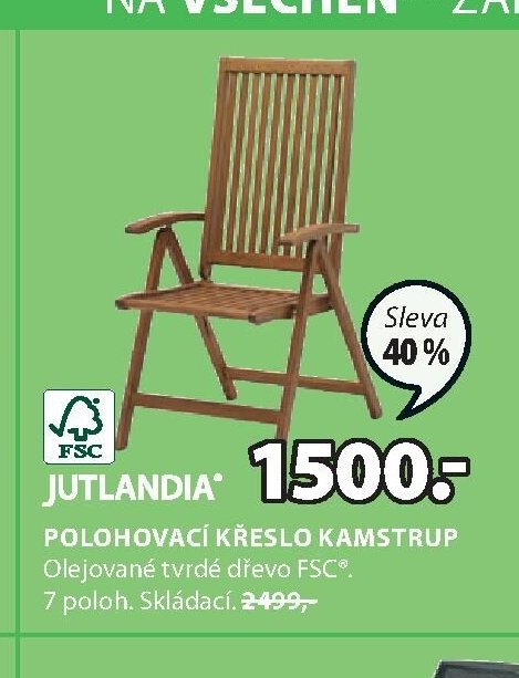 POLOHOVACÍ KŘESLO KAMSTRUP