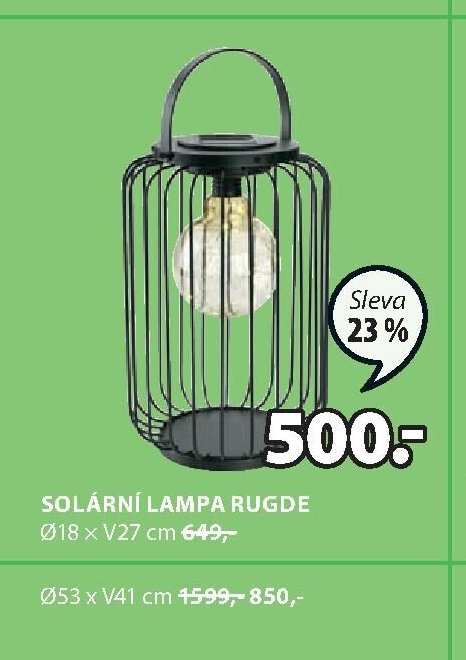 SOLÁRNÍ LAMPA RUGDE