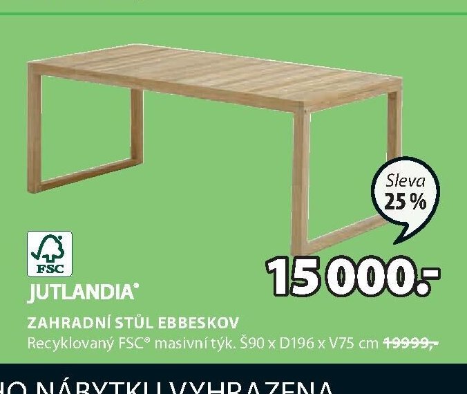 ZAHRADNÍ STŮL EBBESKOV