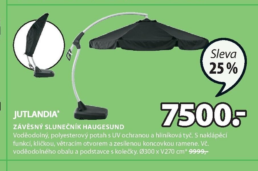 Závěsný slunečník HAUGESUND