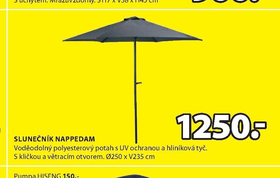 Slunečník NAPPEDAM