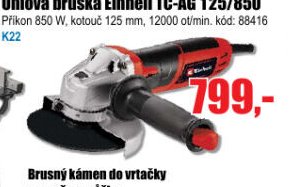 Úhlová bruska Einhell TC-AG 125/850 - EVA.cz aktualniletaky.eu
