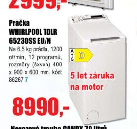 Pračka WHIRLPOOL TDLR 65230SS EU/N - EVA.cz aktualniletaky.eu