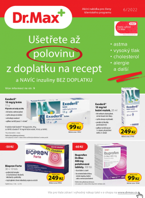 aktuální leták Dr. Max 1.6.2022-30.6.2022
