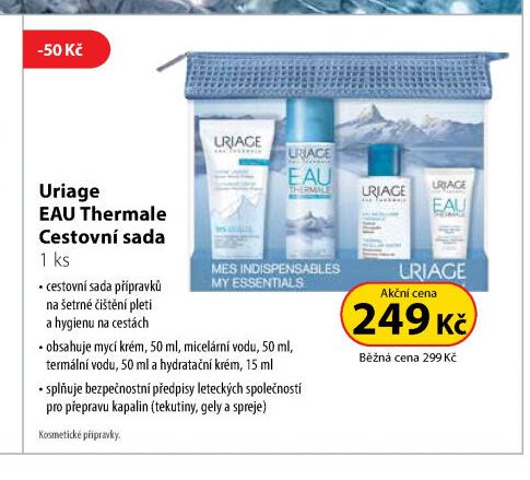 Uriage EAU Thermale Cestovní sada
