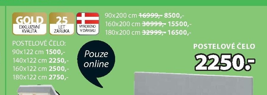 POSTELOVÉ ČELO