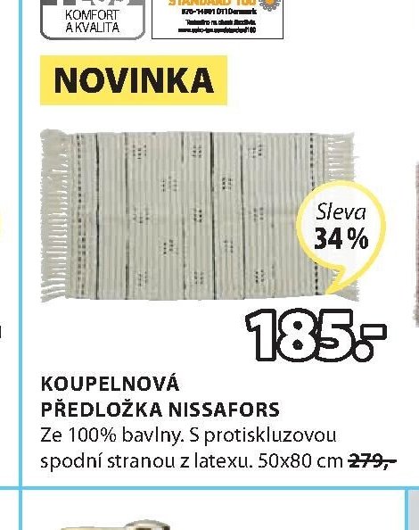 KOUPELNOVÁ PŘEDLOŽKA NISSAFORS