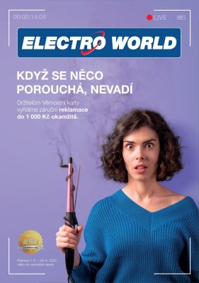 Electro World leták strana 1