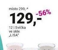 Svíčka ve skle „LISA“