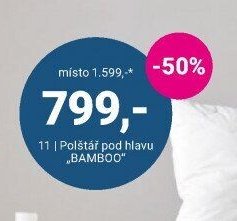 Polštář pod hlavu BAMBOO