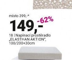 Napínací prostěradlo ELASTHAN AKTION