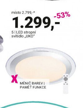 LED stropní svítidlo „UKO“