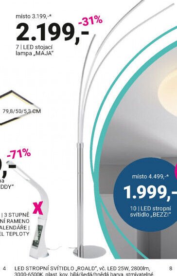 LED stojací lampa „MAJA“