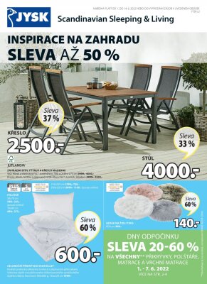 aktuální leták Jysk 1.6.2022-14.6.2022