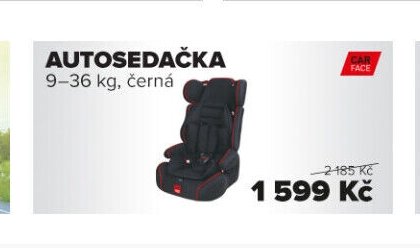 AUTOSEDAČKA 9-36 kg, černá