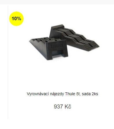 Vyrovnávací nájezdy Thule 5t, sada 2ks