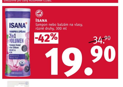 Isana šampon nebo balzám na vlasy