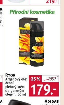 RYOR Arganový olej pleťový krém