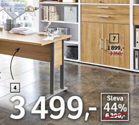 PC stůl, 120x75x80 cm