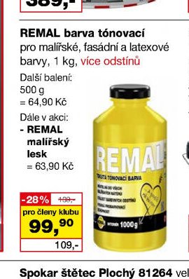 REMAL barva tónovací - Barvy a laky drogerie aktualniletaky.eu