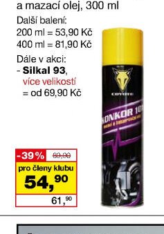 Konkor 101 konzervační a mazací olej, 300 ml - Barvy a laky drogerie aktualniletaky.eu