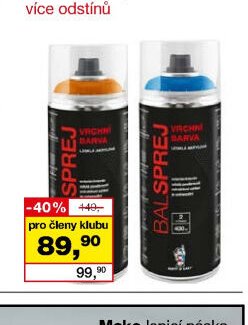 BALSPREJ email, základ a lak akrylový 400 ml - Barvy a laky drogerie aktualniletaky.eu