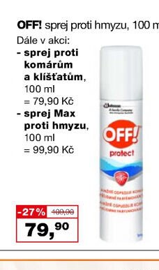 OFF! sprej proti hmyzu - Barvy a laky drogerie aktualniletaky.eu