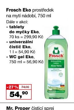 Frosch Eko prostředek na mytí nádobí - Barvy a laky drogerie aktualniletaky.eu
