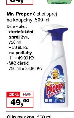 Mr. Proper čisticí sprej - Barvy a laky drogerie aktualniletaky.eu