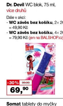 Dr. Devil WC blok - Barvy a laky drogerie aktualniletaky.eu