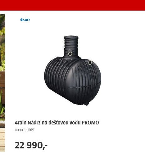4rain Nádrž na dešťovou vodu PROMO