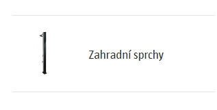 Zahradní sprchy
