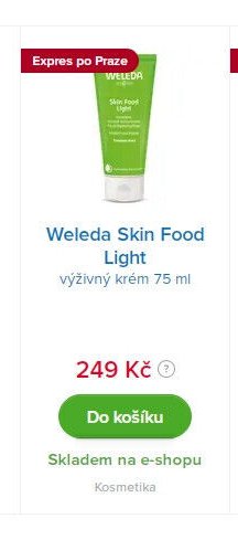Weleda Skin Food Light výživný krém 75 ml
