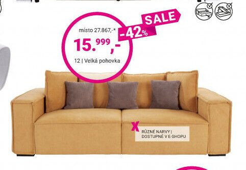 Velká pohovka - Möbelix aktualniletaky.eu