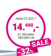 4 | 160 nebo 180/200 cm