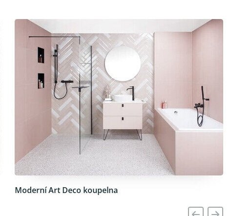 Moderní Art Deco koupelna