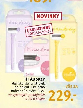 HI AUDREY dámský 5břitý strojek na holení