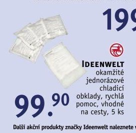 Ideenwelt okamžité jednorázové chladicí obklady