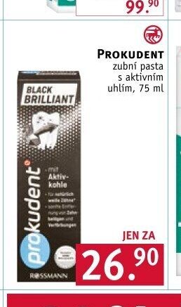 PROKUDENT zubní pasta s aktivním uhlím