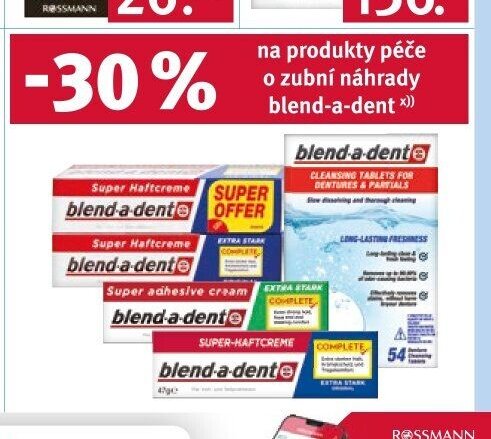 BLEND-A-DENT Super Haftcreme / Čistící tablety