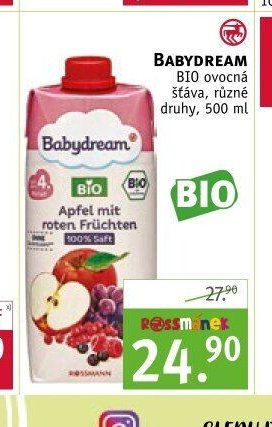 Babydream BIO ovocná šťáva