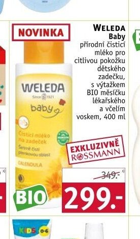 Weleda Baby přírodní čistící mléko