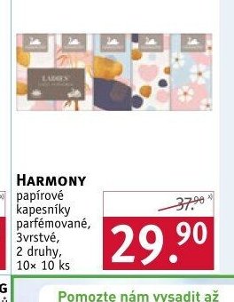 Harmony papírové kapesníky