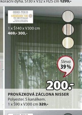 PROVÁZKOVÁ ZÁCLONA NISSER