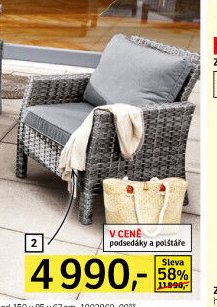 Křeslo, umělý ratan šedý/hliníková konstrukce