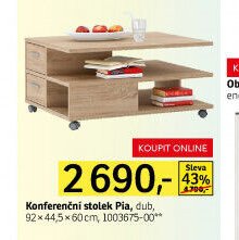 Konferenční stolek Pia, dub